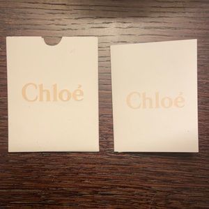 Chloe authenticity card